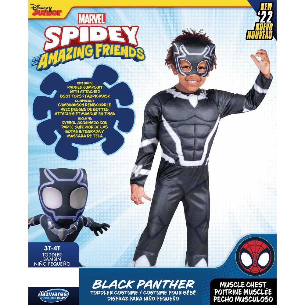 MARVEL - TODDLER - BLACK PANTHER 3-4T (1) BL
